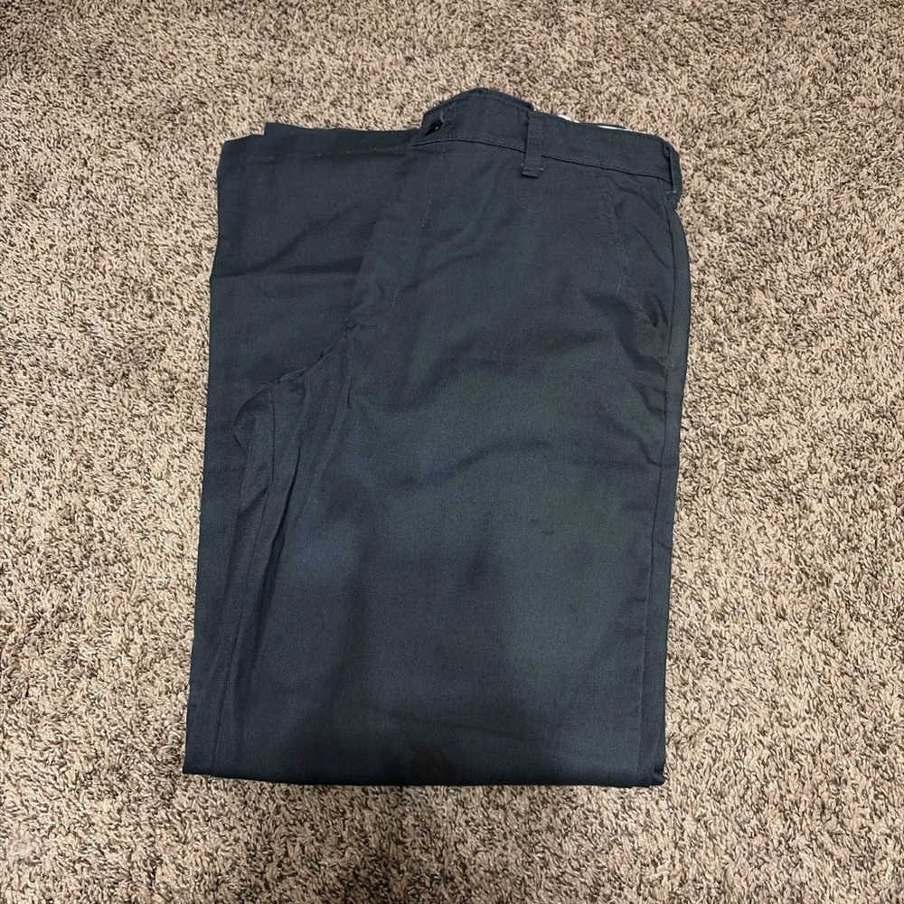 Men's Classic Straight Dress Pants in Dark Navy